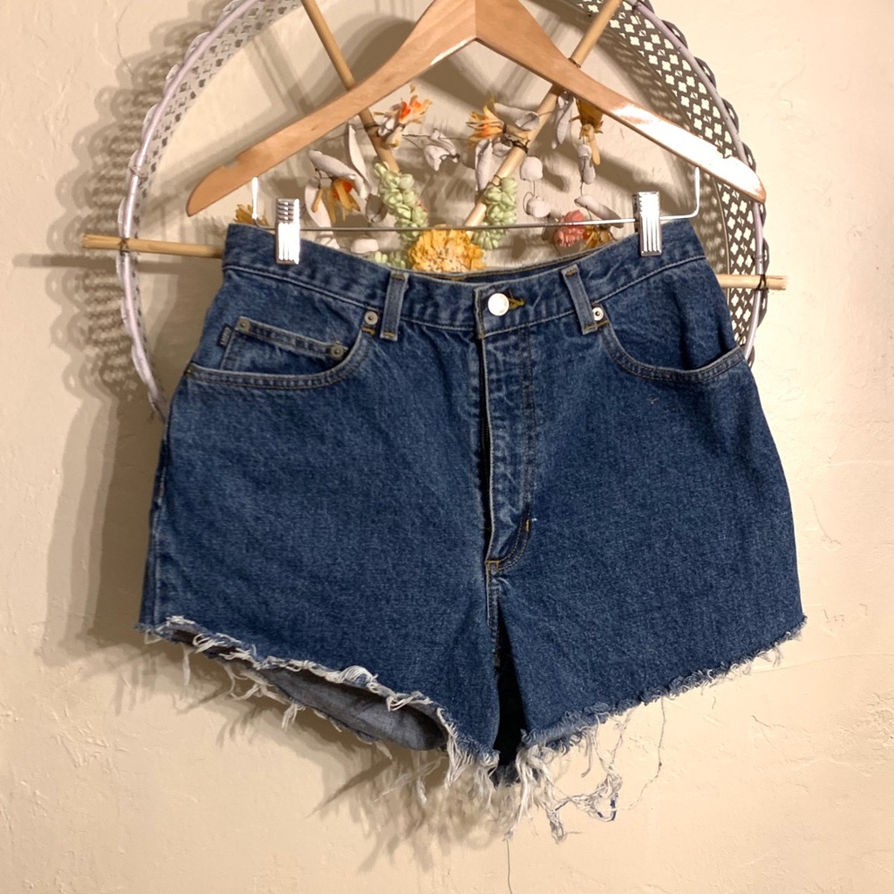 VTG Mom Jean Shorts High Rise Cut Off Ralph Lauren - Picture 1 of 3
